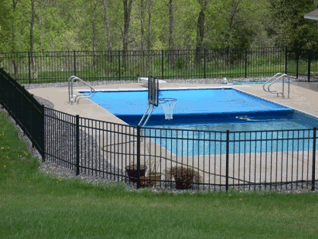 pool with auto cover