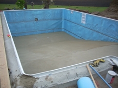 pool bottom complete